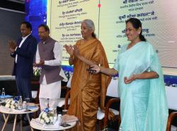 Union Minister for Finance and Corporate Affairs Smt. Nirmala Sitharaman launches National MSME Cluster Outreach Programme and inaugurates New SIDBI Branches in Bengaluru on 09.11.2024