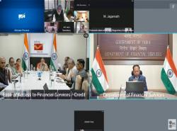 Shri M. Nagaraju, Secretary, DFS, addresses the Post Budget Webinar 2025 on "Regulatory Investment & EODB Reforms" in collaboration with key government departments