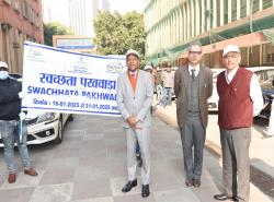 The Department of Financial Services organized a Shraamdaan Activity to promote cleanliness as a part of the Swachhta Pakhwada, 2025' being observed from 16th to 31st January 2025. Officers of DFS participated in the shramdaan activities