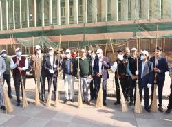 The Department of Financial Services organized a Shraamdaan Activity to promote cleanliness as a part of the Swachhta Pakhwada, 2025' being observed from 16th to 31st January 2025. Officers of DFS participated in the shramdaan activities