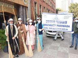 The Department of Financial Services organized a Shraamdaan Activity to promote cleanliness as a part of the Swachhta Pakhwada, 2025' being observed from 16th to 31st January 2025. Officers of DFS participated in the shramdaan activities