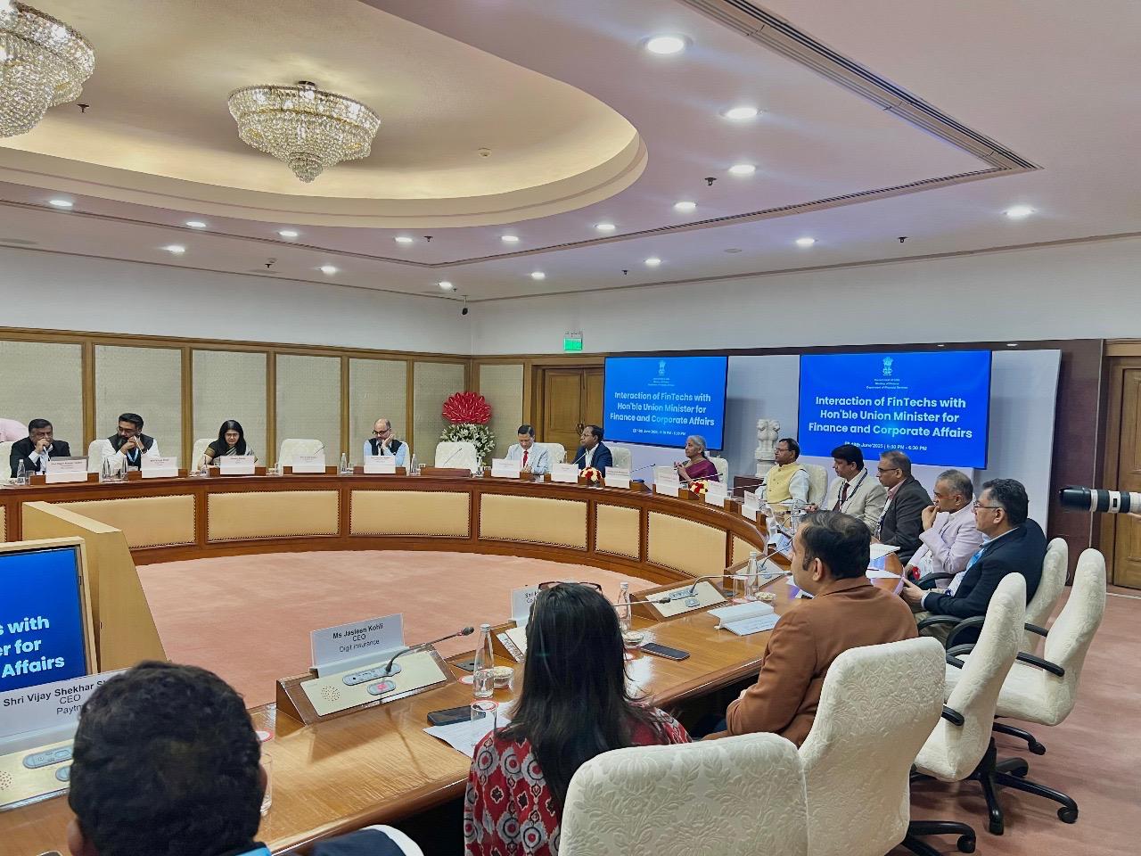 Interaction of FinTechs with Hon'ble Union Minister for Finance and Corporate Affairs