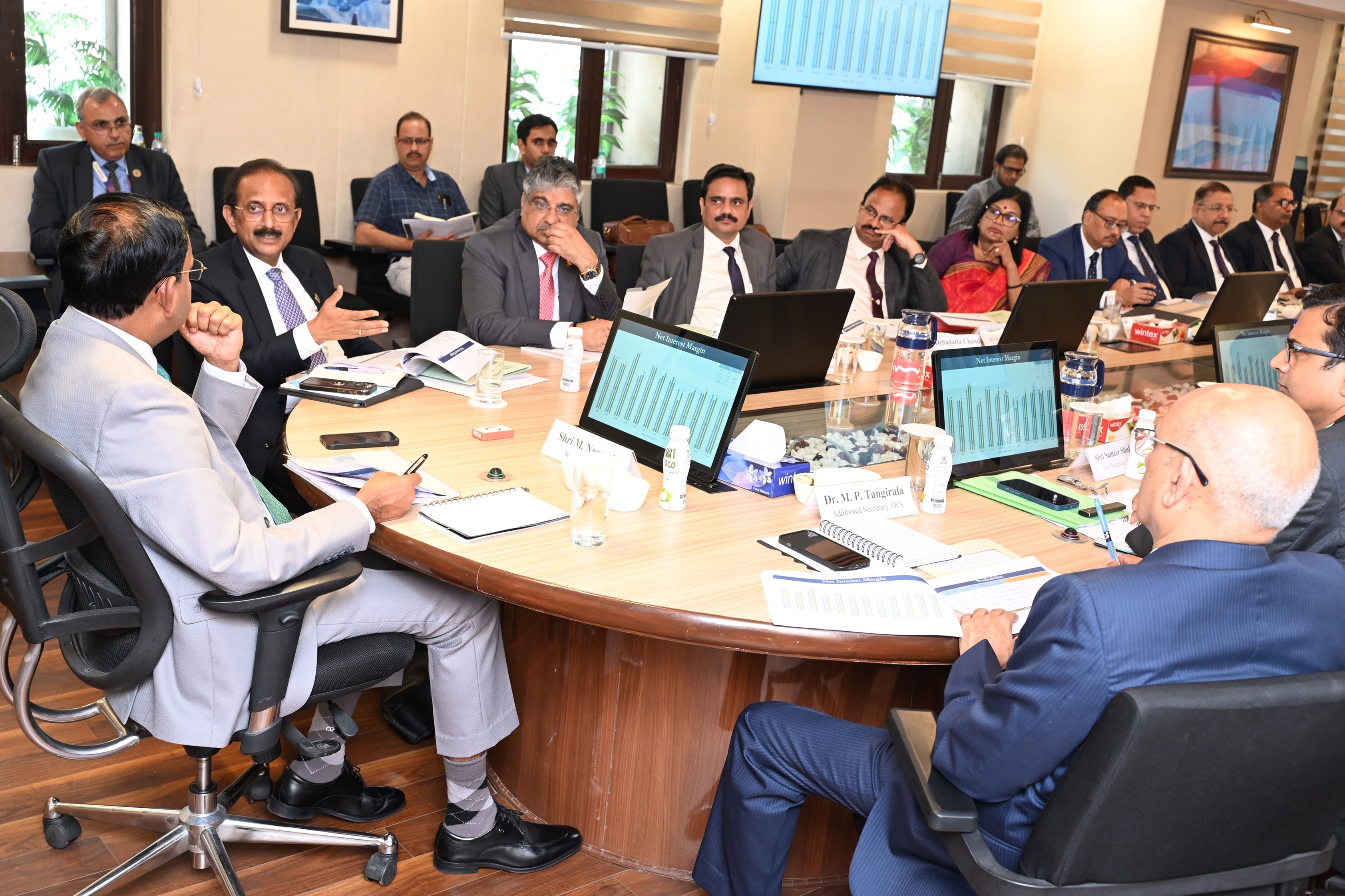 Secretary, DFS chaired a comprehensive review meeting with heads of PSBs on 05.11.2024 to assess the performance and progress of PSBs across areas, including financial stability, digital innovation, cybersecurity, customer-centric initiatives, and support
