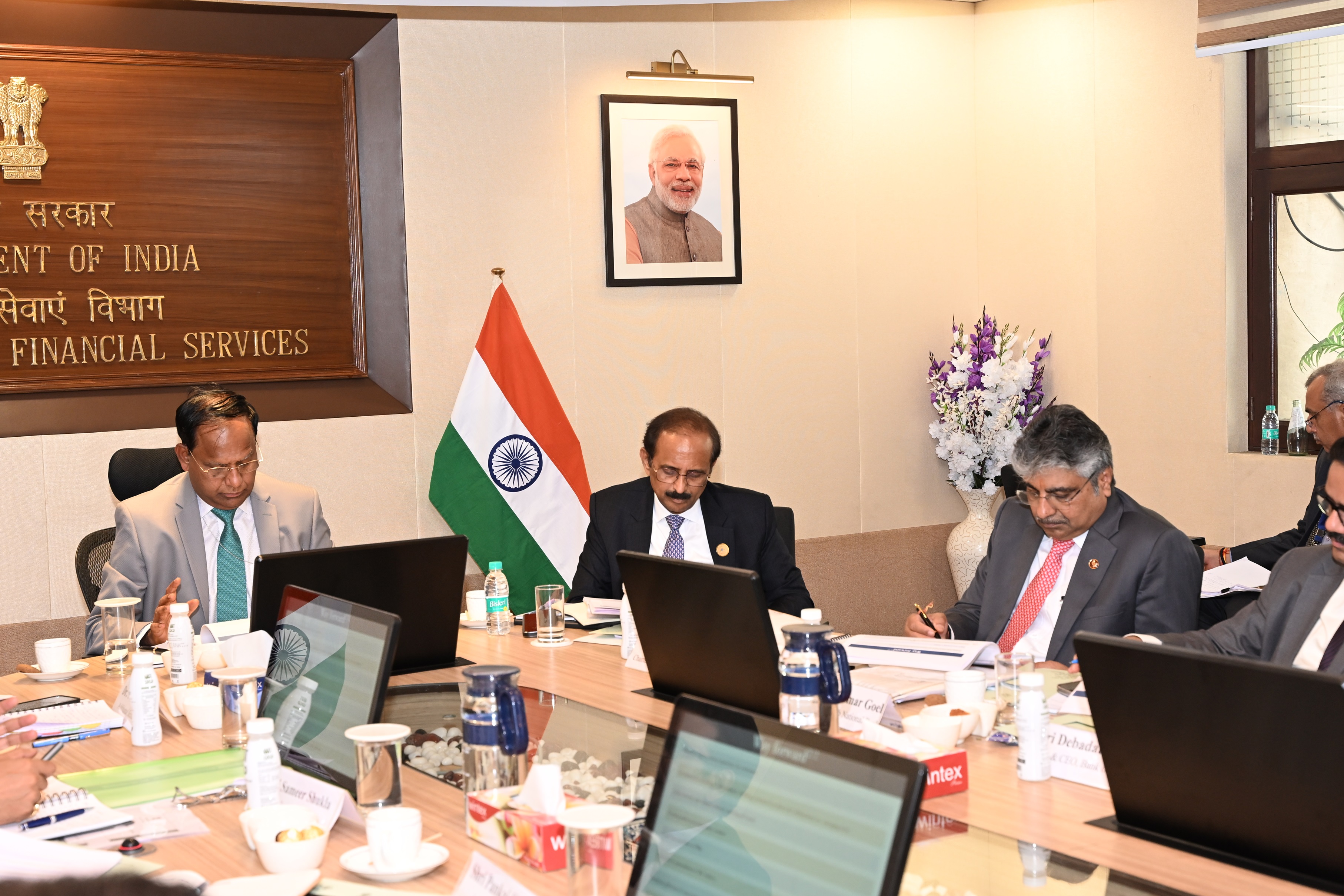 Secretary, DFS chaired a comprehensive review meeting with heads of PSBs on 05.11.2024 to assess the performance and progress of PSBs across areas, including financial stability, digital innovation, cybersecurity, customer-centric initiatives, and support