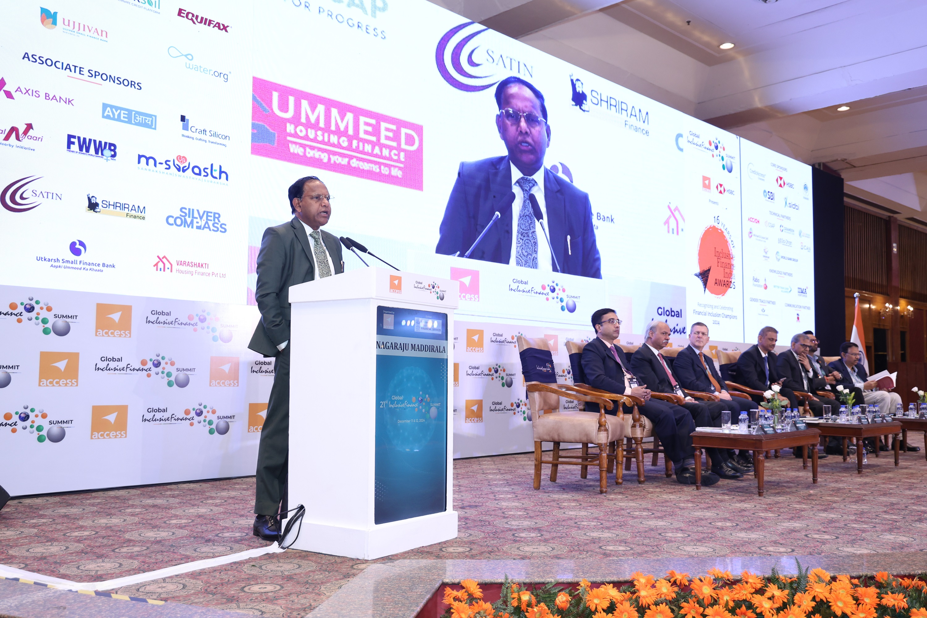 Shri M. Nagaraju, Secretary, Department of Financial Services, attended the 21st Edition of the Global Inclusive Finance Summit, held at the Ashok Hotel (Delhi) on 11.12.2024.