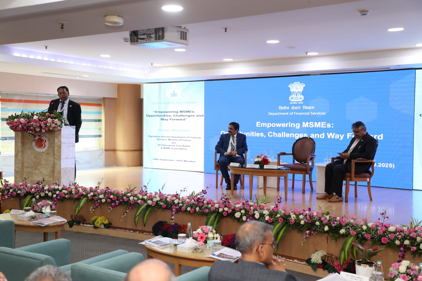 Secretary, DFS chairs meeting on a 'Empowering MSMEs: Opportunities. Challenges and Way Forward', organized by Indian Banks' Association (IBA)