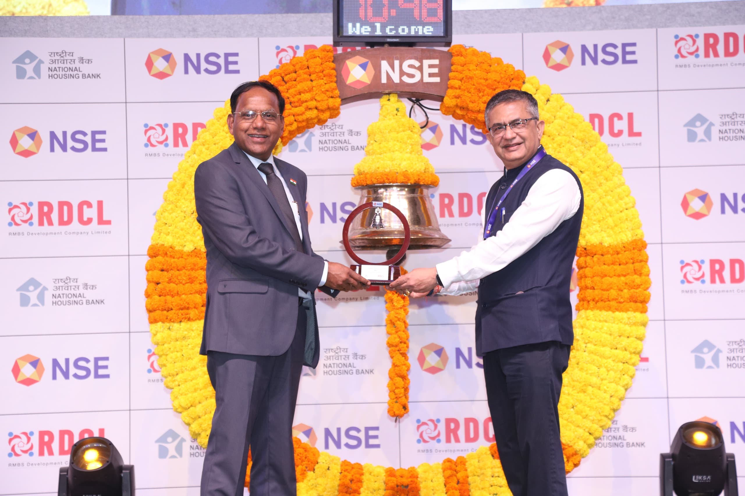#NSEBell has rung in the celebration of the listing of 1st Residential Mortgage-Backed Securitisation Transaction structured by RMBS Development Company Limited on NSE