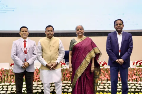 Hon'ble Finance Minister addressed the audience and gave away awards to winners under various categories during the Digital Payments Awards 2025 Ceremony in New Delhi