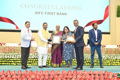 Hon'ble Finance Minister addressed the audience and gave away awards to winners under various categories during the Digital Payments Awards 2025 Ceremony in New Delhi