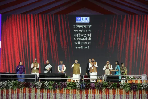 Hon'ble Prime Minister Shri Narendra Modi launches LIC's Bima Sakhi Yojana in Panipat, Haryana on 09.12.2024, which was also attended by Hon'ble Finance Minister Smt. Nirmala Sitharaman